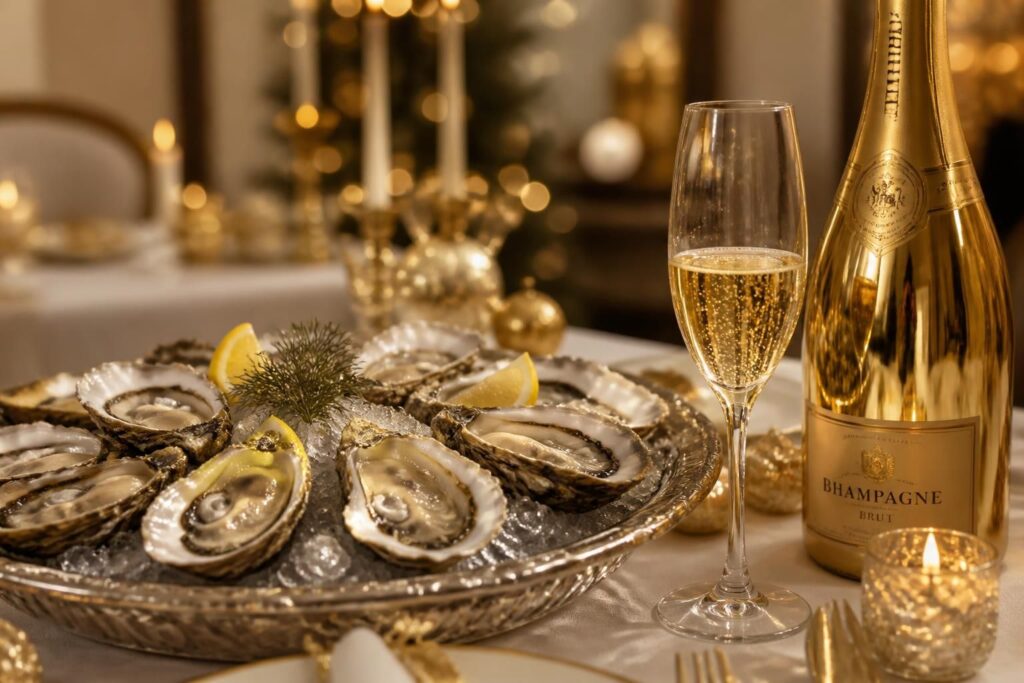 découvrez l'accord parfait entre champagne et huîtres pour des moments de fête inoubliables alliant fraîcheur et élégance.