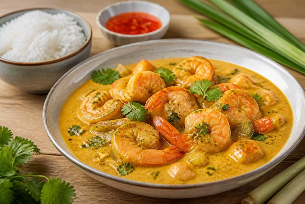 découvrez notre recette express de crevettes au curry et lait de coco, un plat savoureux et rapide à préparer pour un repas exotique et gourmand.