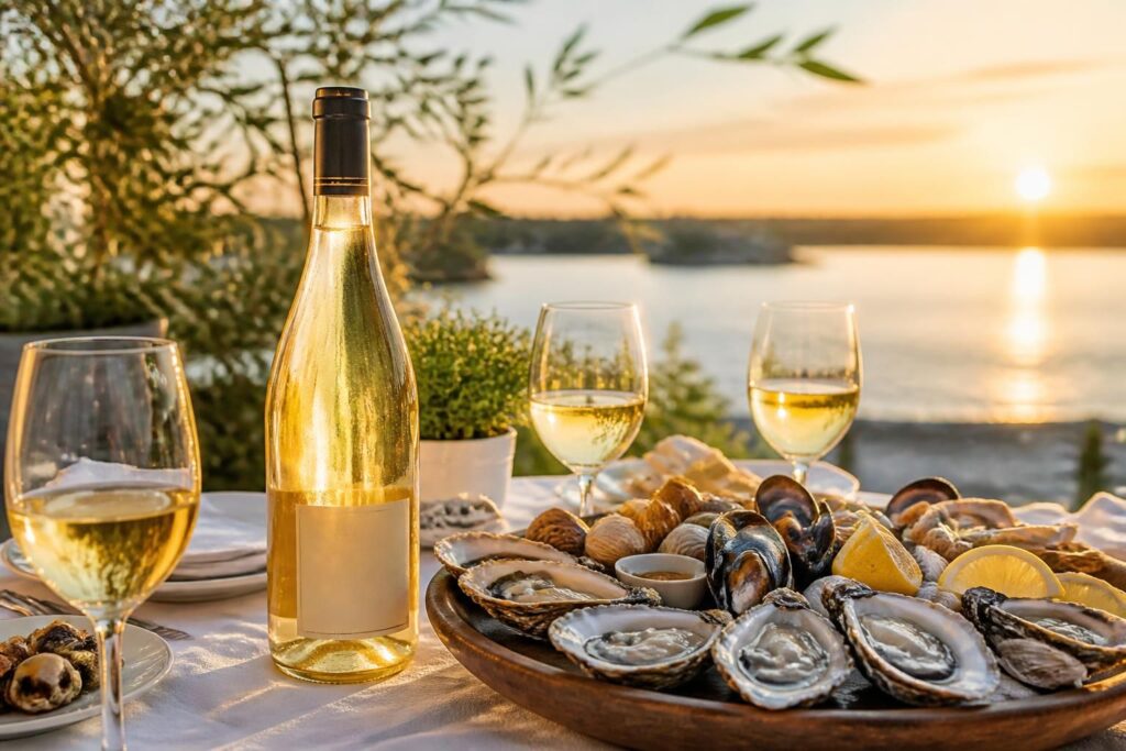 découvrez l'entre-deux-mers, le vin blanc parfait pour sublimer vos coquillages grâce à sa fraîcheur et ses arômes délicats.