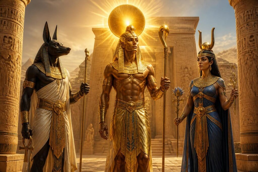 découvrez les noms des dieux égyptiens, leurs rôles et l'importance des divinités majeures dans la mythologie de l'égypte ancienne.