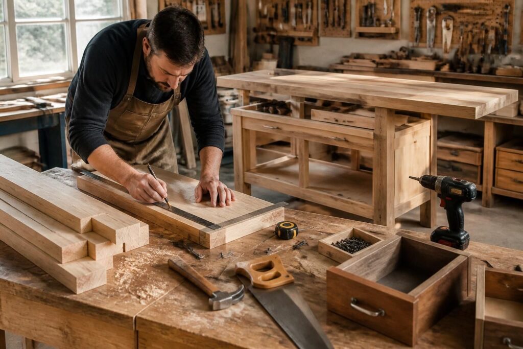 découvrez les étapes essentielles pour construire un établi en bois solide et fonctionnel, idéal pour vos projets de bricolage. suivez notre guide pratique pour un meuble durable et personnalisé.