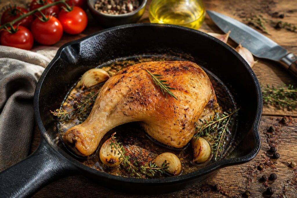 découvrez comment cuisiner la cuisse de poulet à la poêle avec des conseils de cuisson, des épices savoureuses et des recettes gourmandes pour un repas réussi.